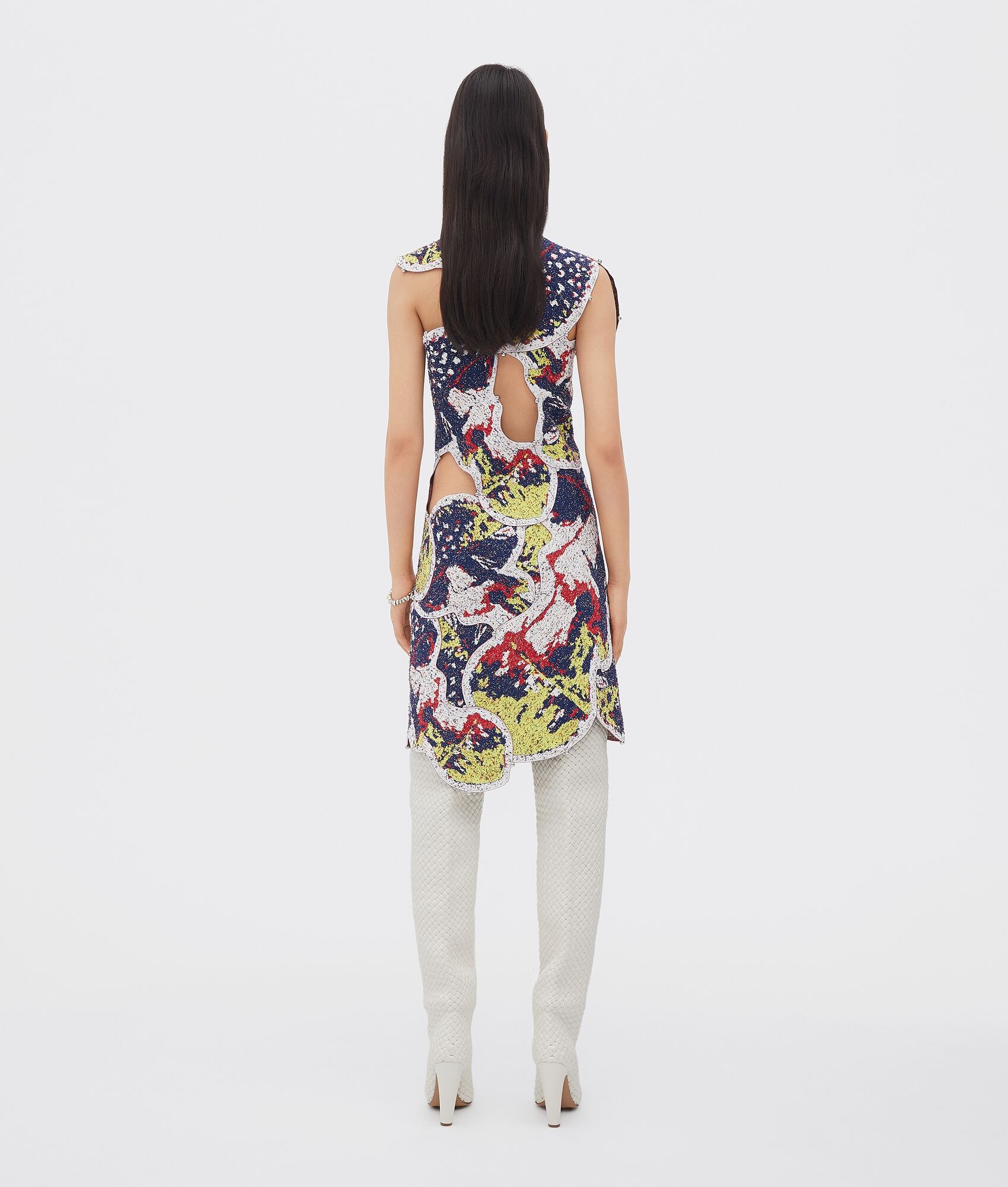 mushroom patchwork dress - 3