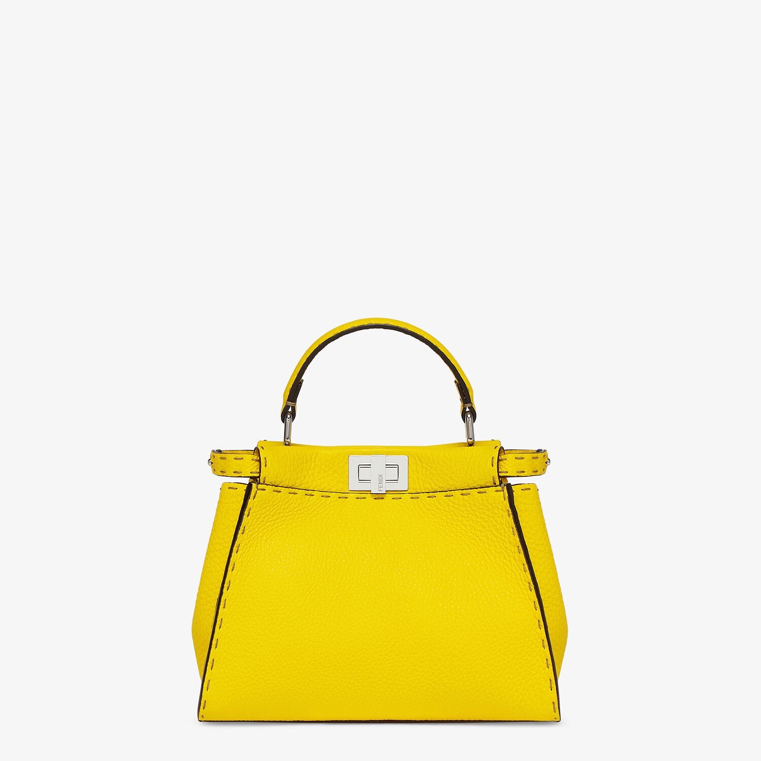 Yellow Cuoio Romano leather bag - 1