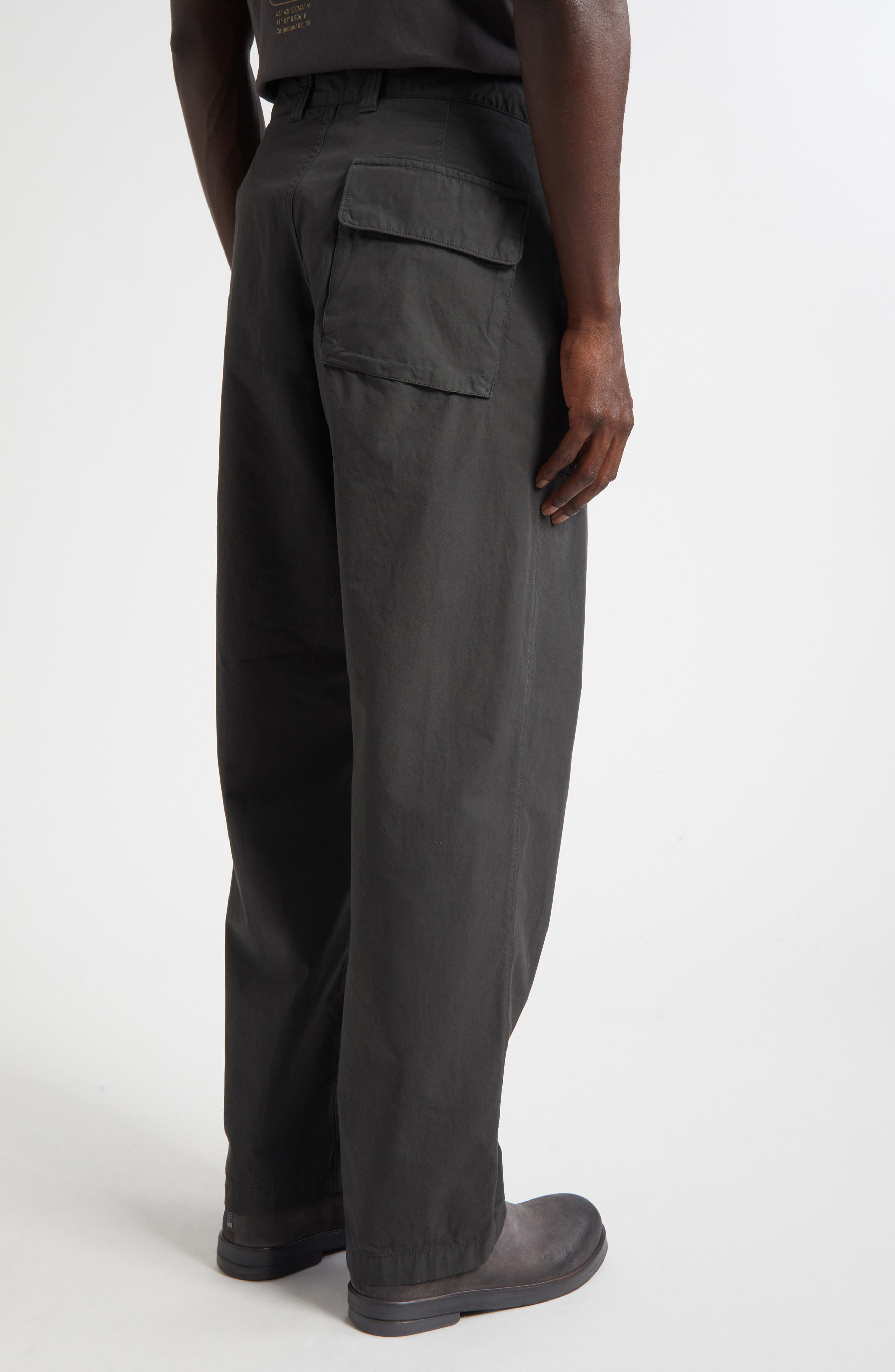 Stone Island Cotton Twill Trousers in Lead Grey at Nordstrom - 3