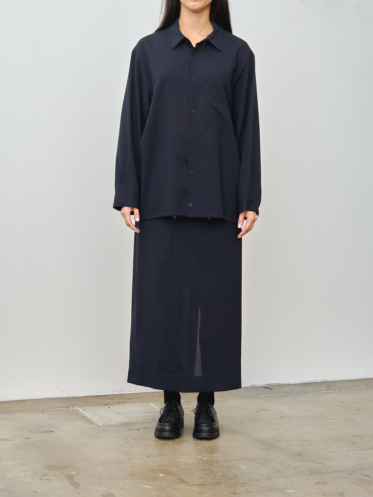 Wool Lawn CPO Jacket - Navy - 3