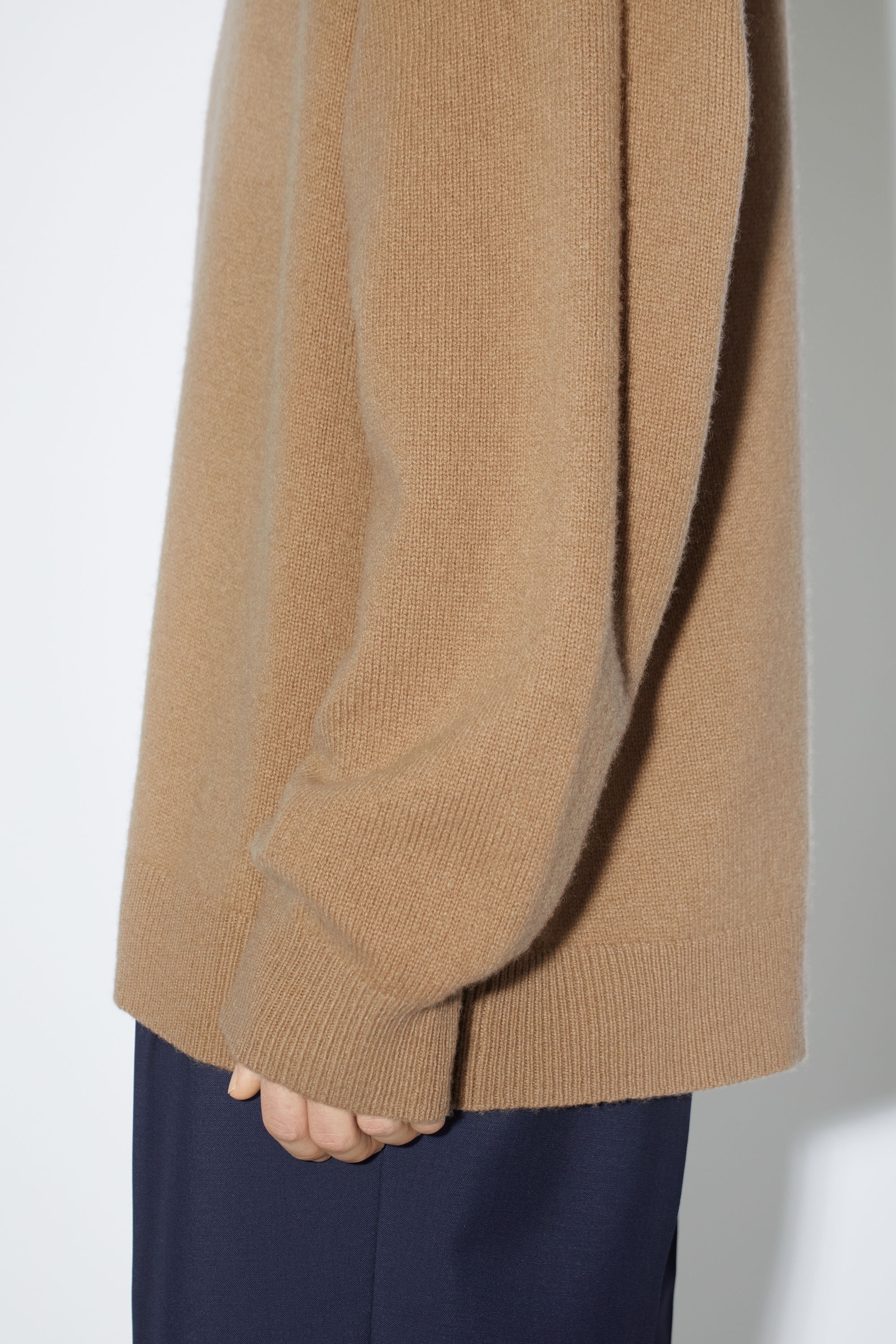 Wool hooded jumper - Light brown - 4