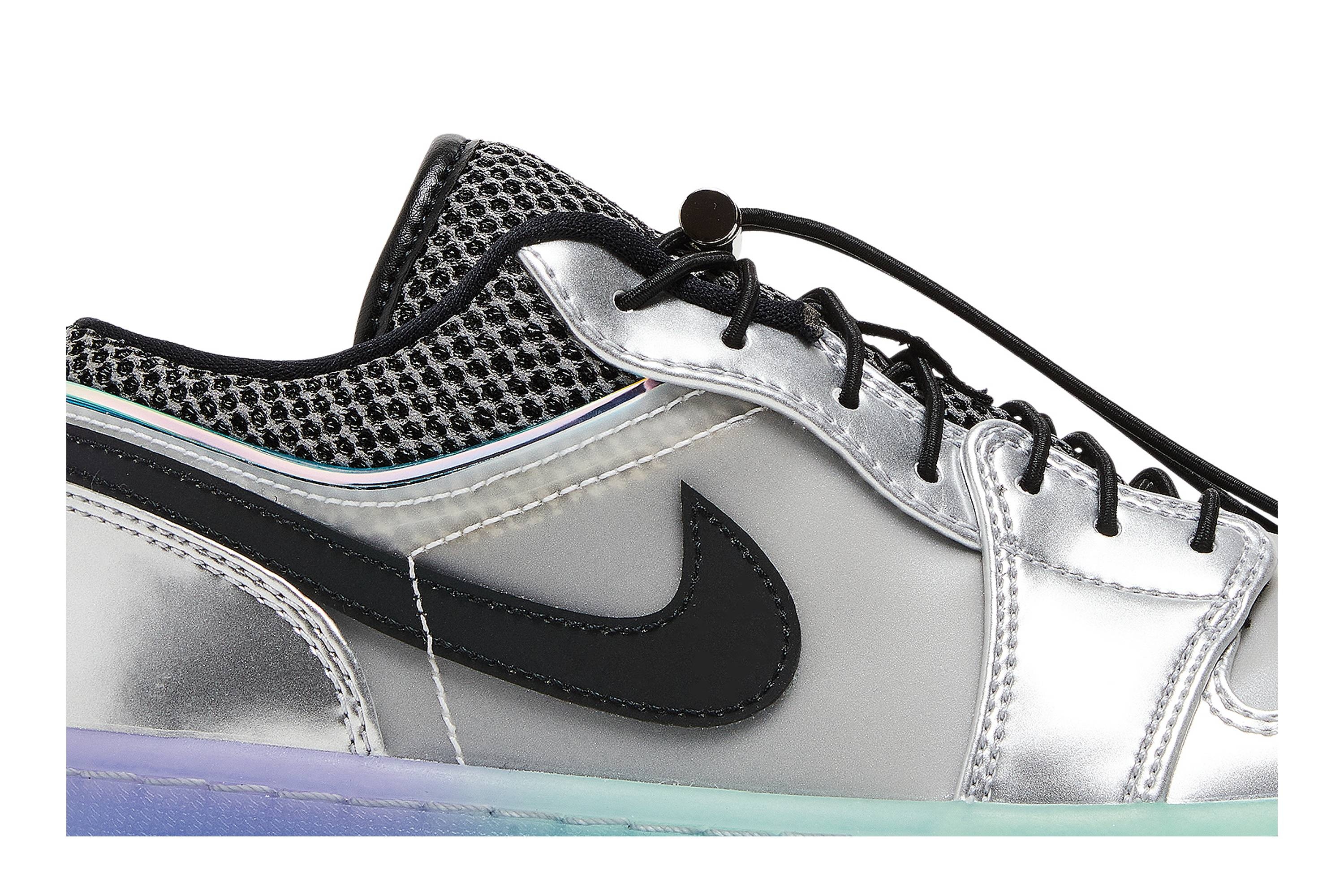 Wmns Air Jordan 1 Low SE 'Metallic Silver Gradient' - 2