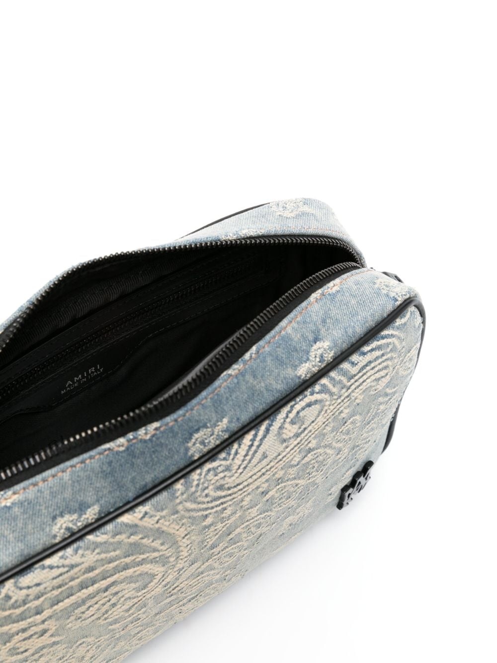 Bandana-jacquard denim camera bag - 5