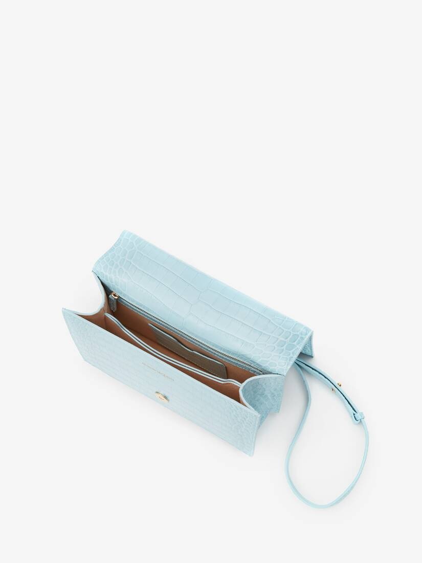 Jewelled Satchel in Pale Blue - 4