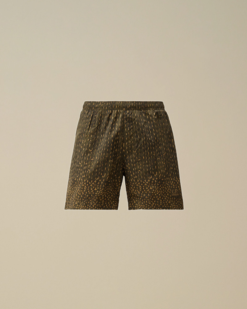Flatt Nylon Sashiko Printed Swim Shorts 1