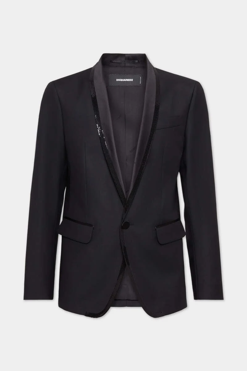 EMBROIDERED SHAWL COLLAR LONDON BLAZER - 1