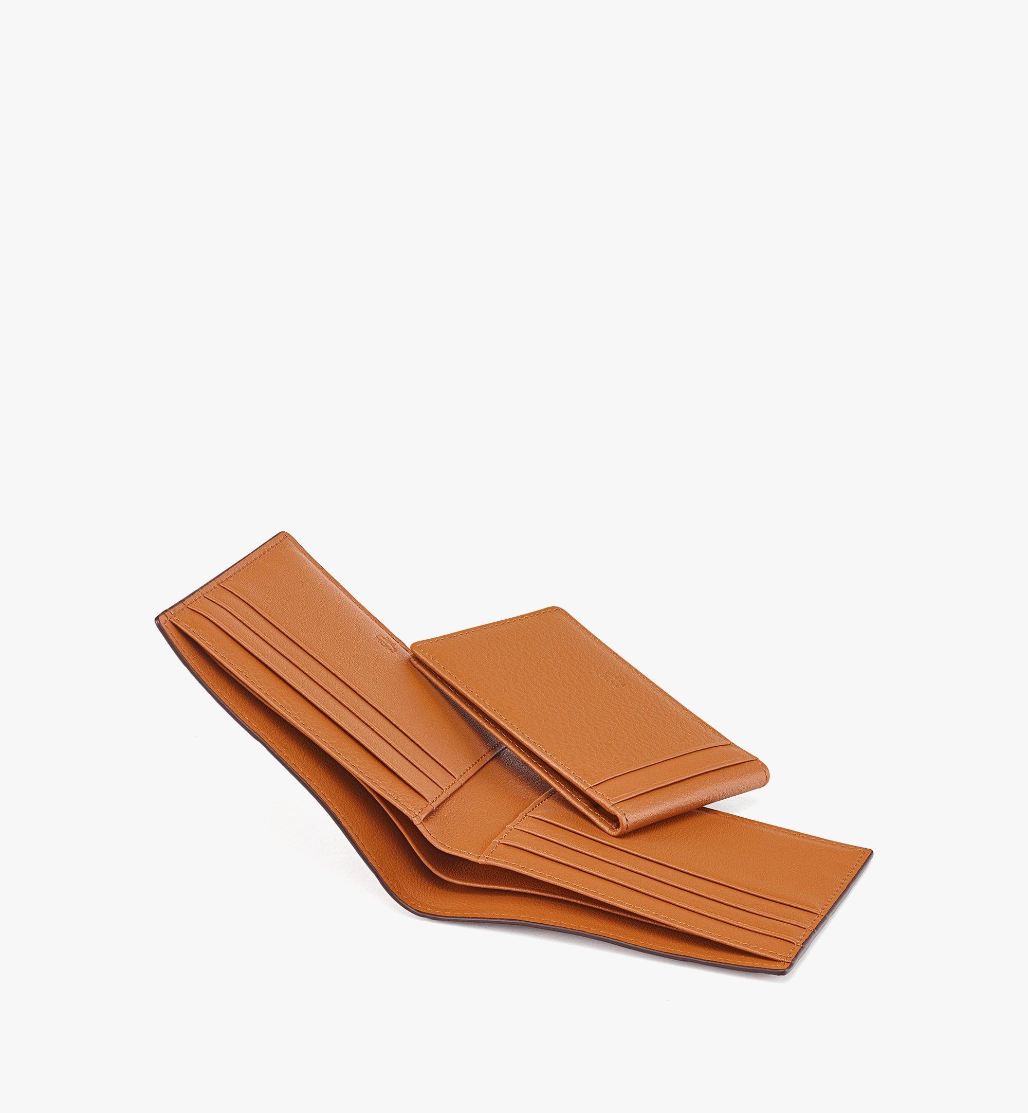 Bifold Wallet w/ Card Case in Embossed Monogram Leather - 2