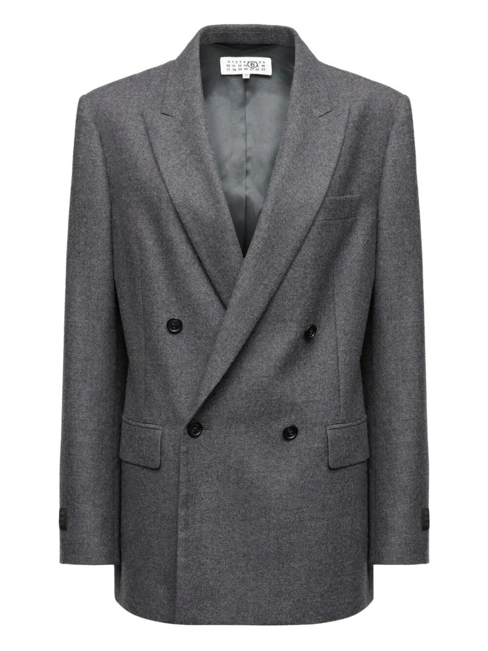 The JACKET MM6, a stunning addition to the outerwear collection by MM6, is crafted from high-quality - 1