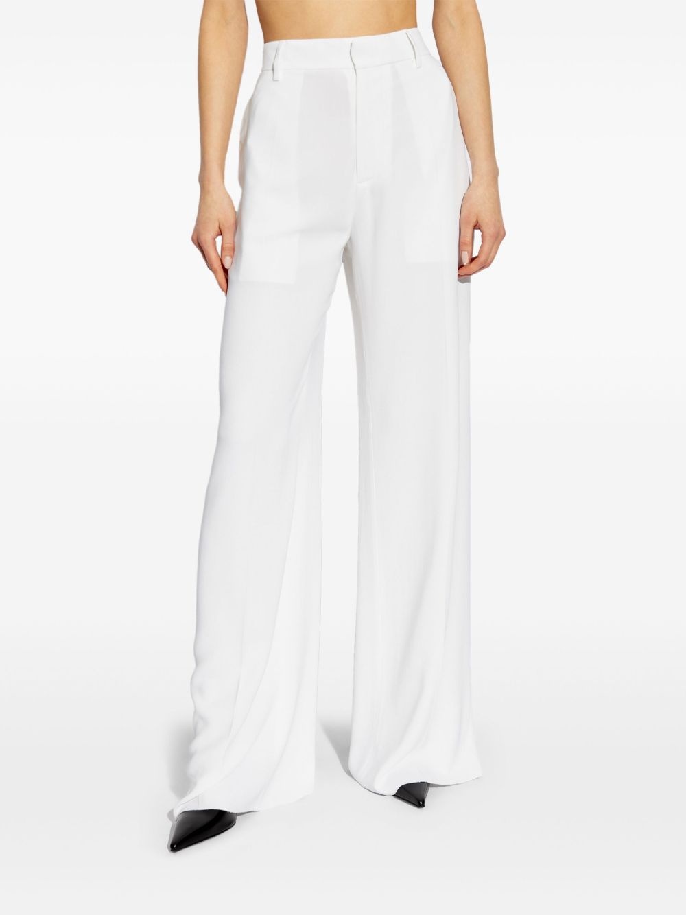 high-waist wide-leg trousers - 3