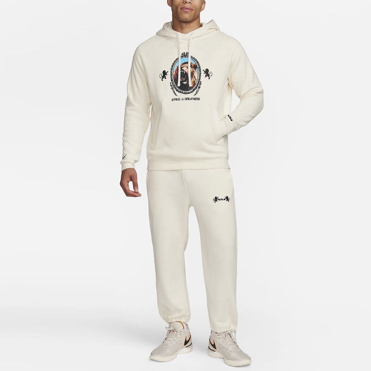 Nike Nike Lebron Pullover Fleece Hoodie 'Phantom Heather Black