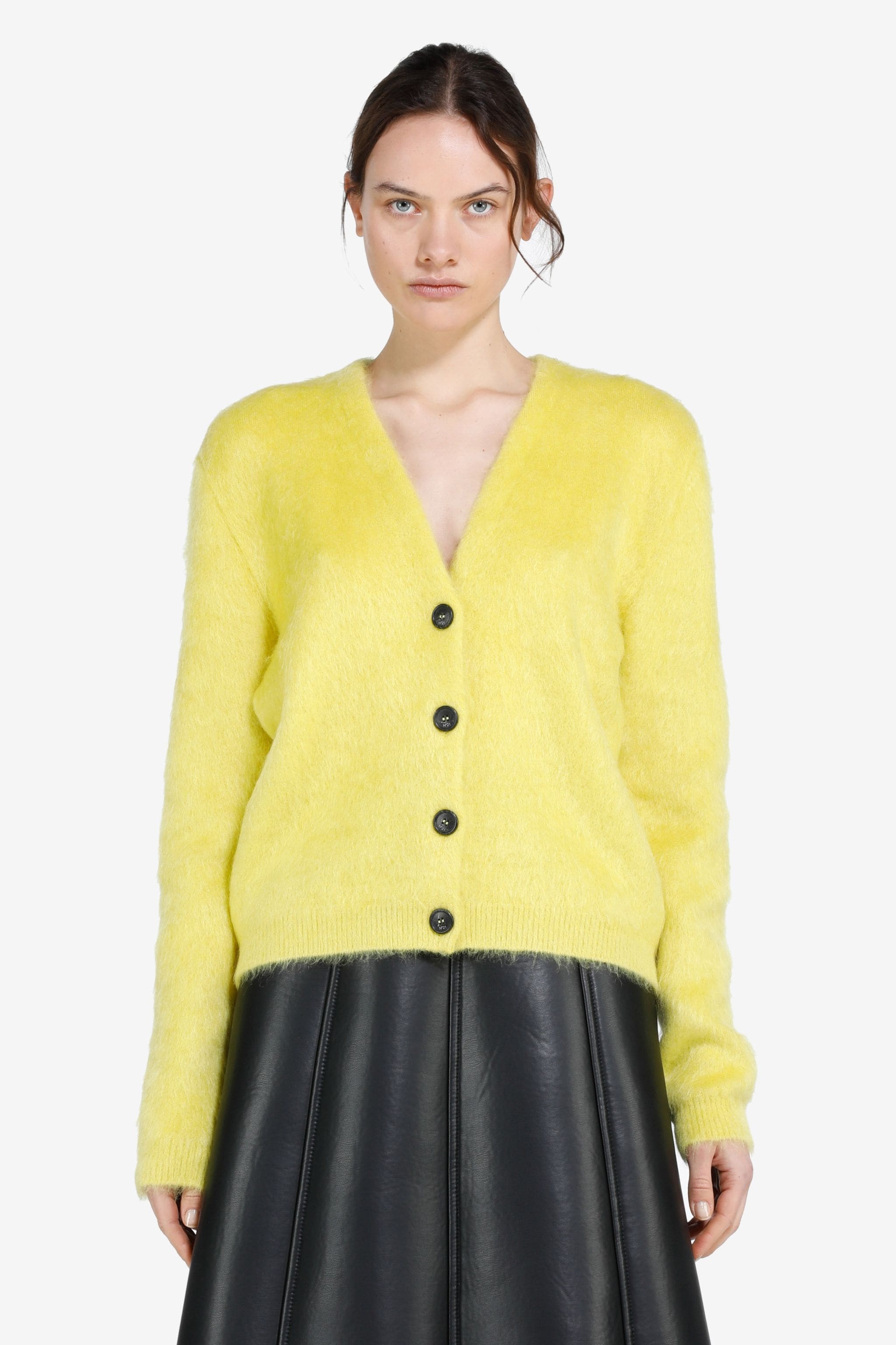 BRUSHED CARDIGAN - 1