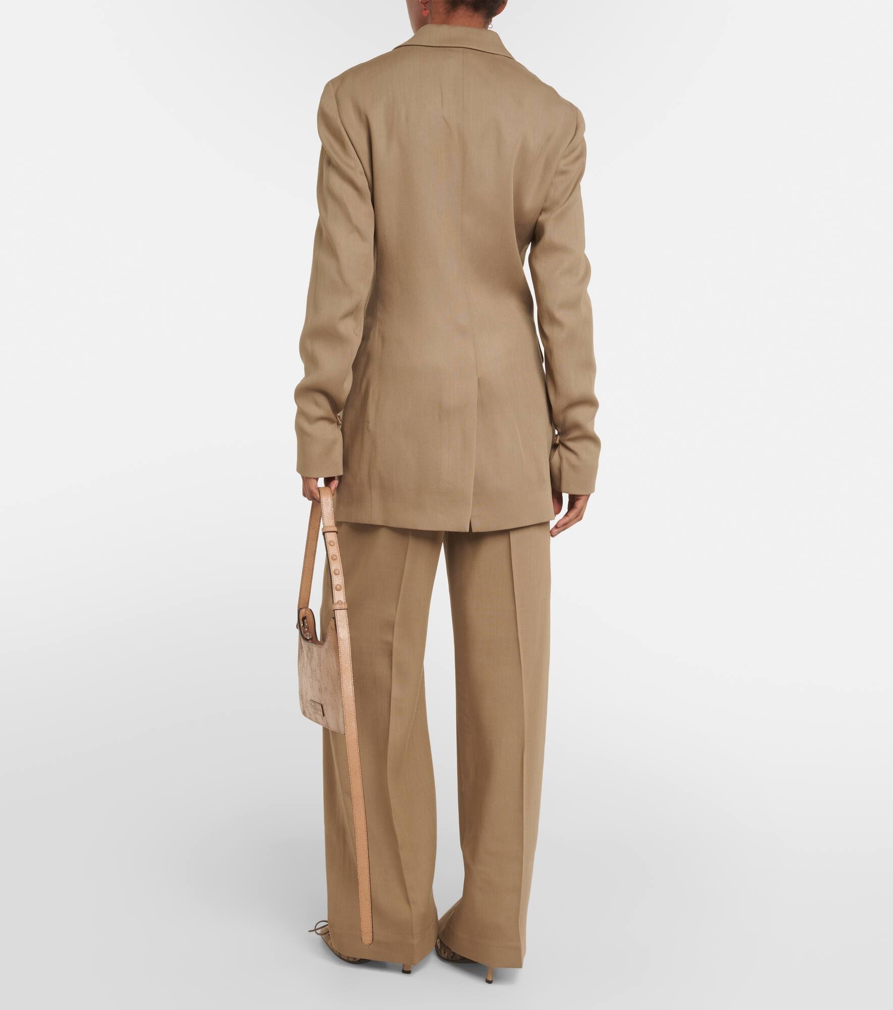 Jolcie single-breasted wool-blend blazer - 3