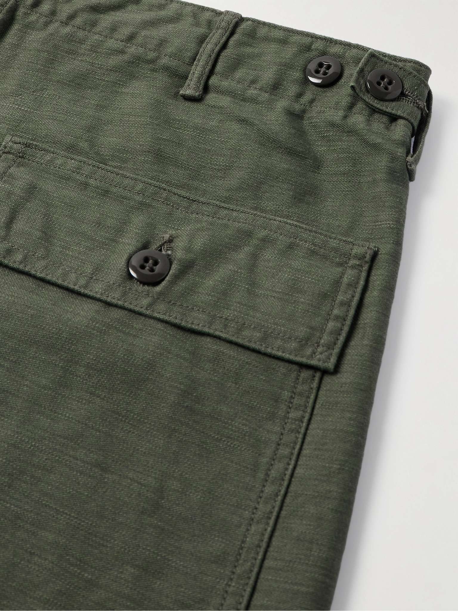 Slim-Fit Straight-Leg Cotton Cargo Shorts - 5