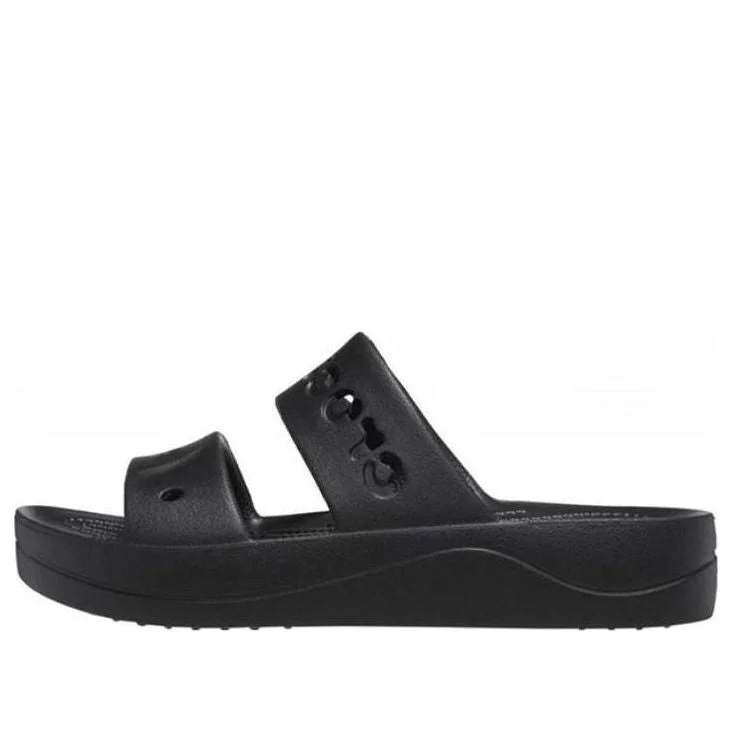 (WMNS) Crocs Baya Platform Sandals 'Black' 208188-001 - 1