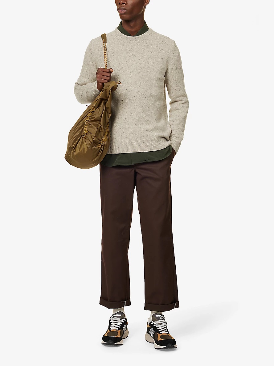 Essential crewneck regular-fit wool-blend jumper - 2