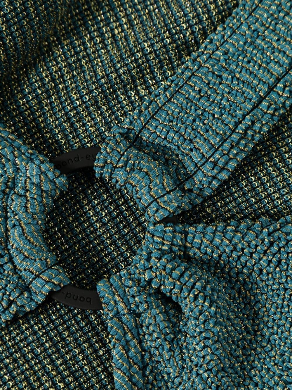 Alicia ring-detailing seersucker swimsuit - 3