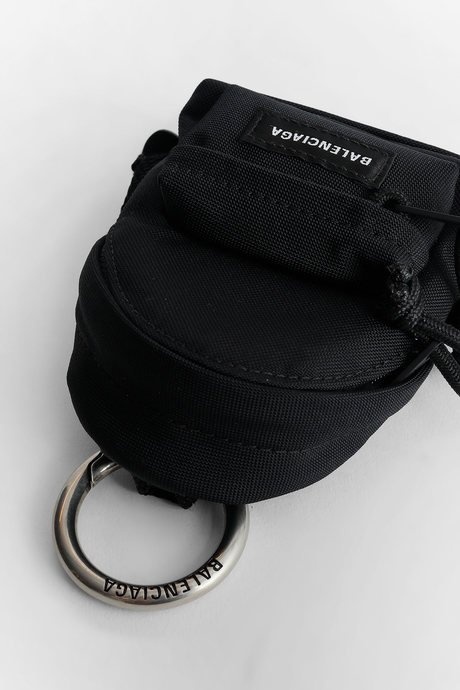 Balenciaga black micro backpack keyring - 3