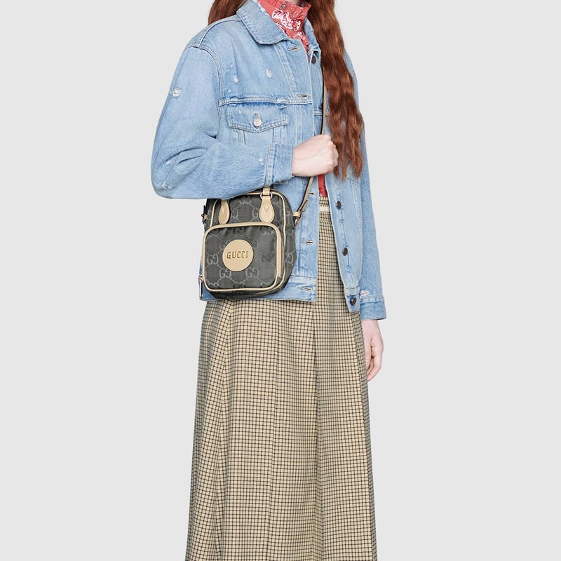 (WMNS) Gucci Logo Printing Off The Grid Backpack Grey 625850-H9HAN-1263 - 10