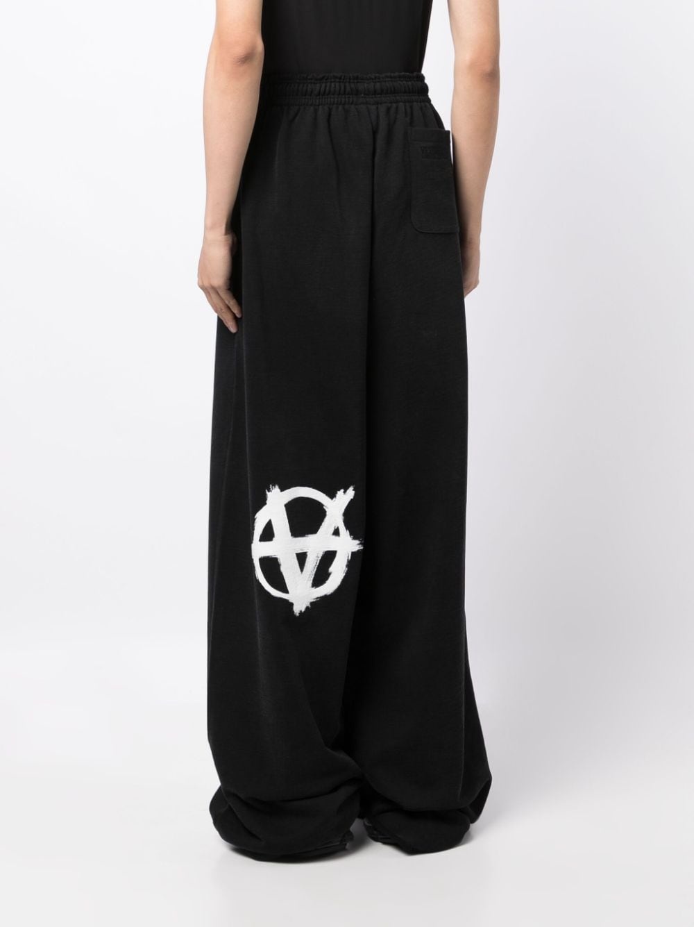 logo-print cotton track pants - 4