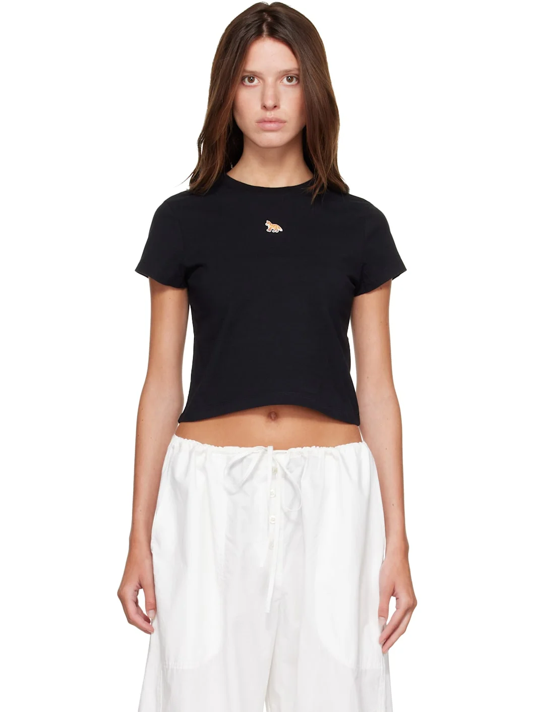 Black 'Baby Fox' Baby T-shirt - 1