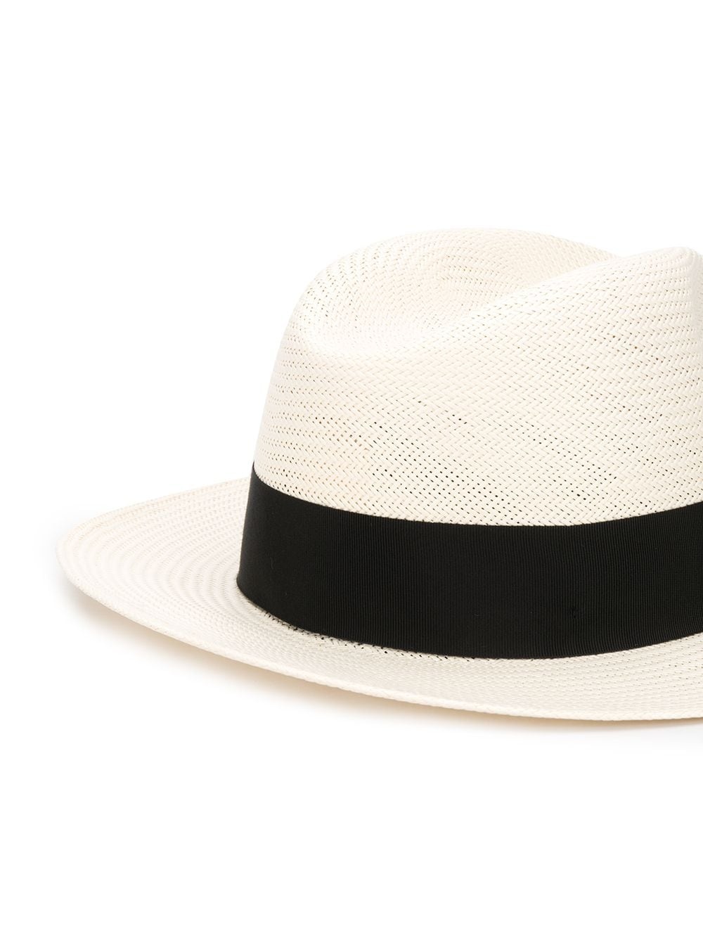 contrast ribbon panama hat - 2