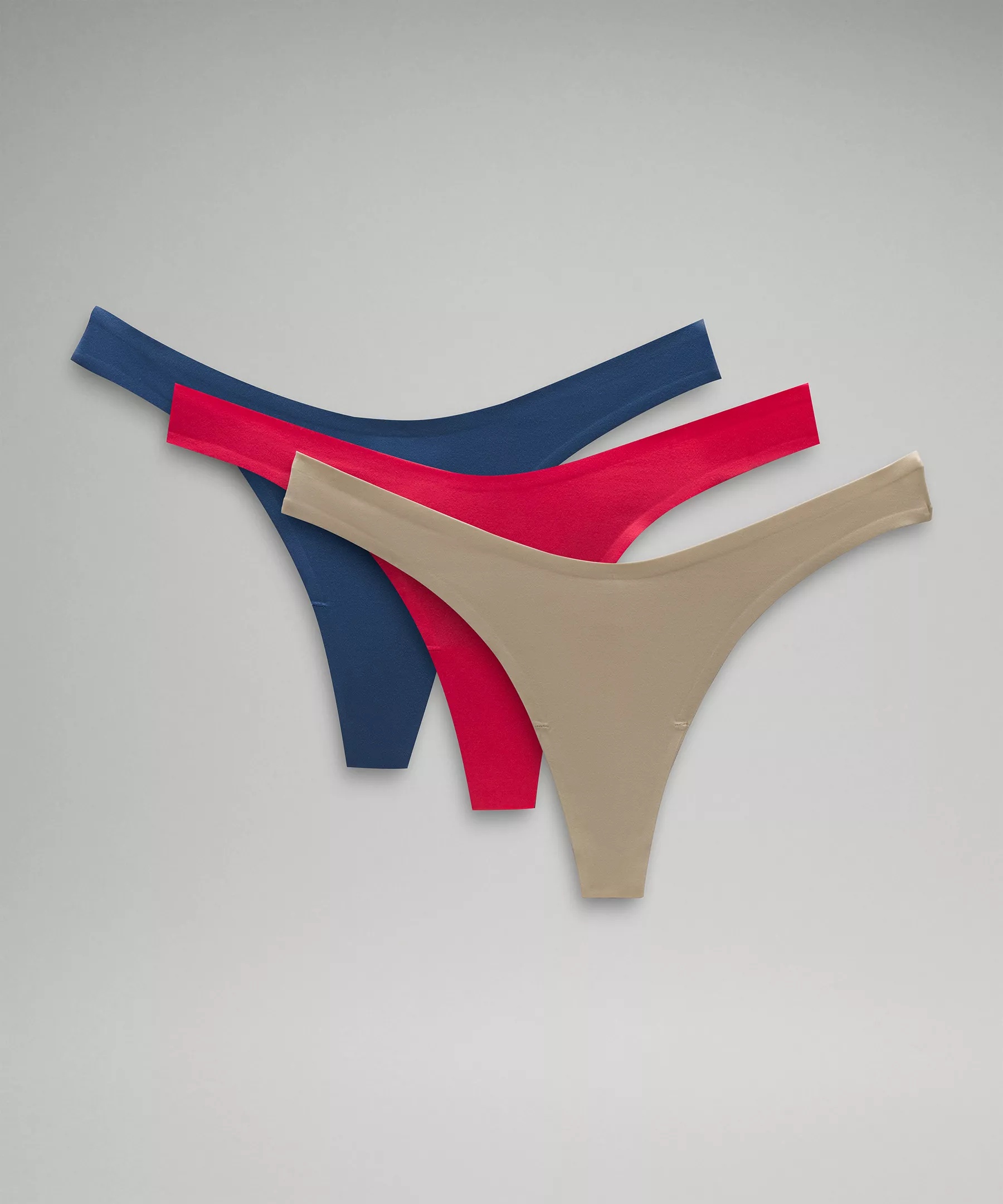Wundermost Ultra-Soft Nulu Dipped-Waist Thong Underwear *3 Pack - 1