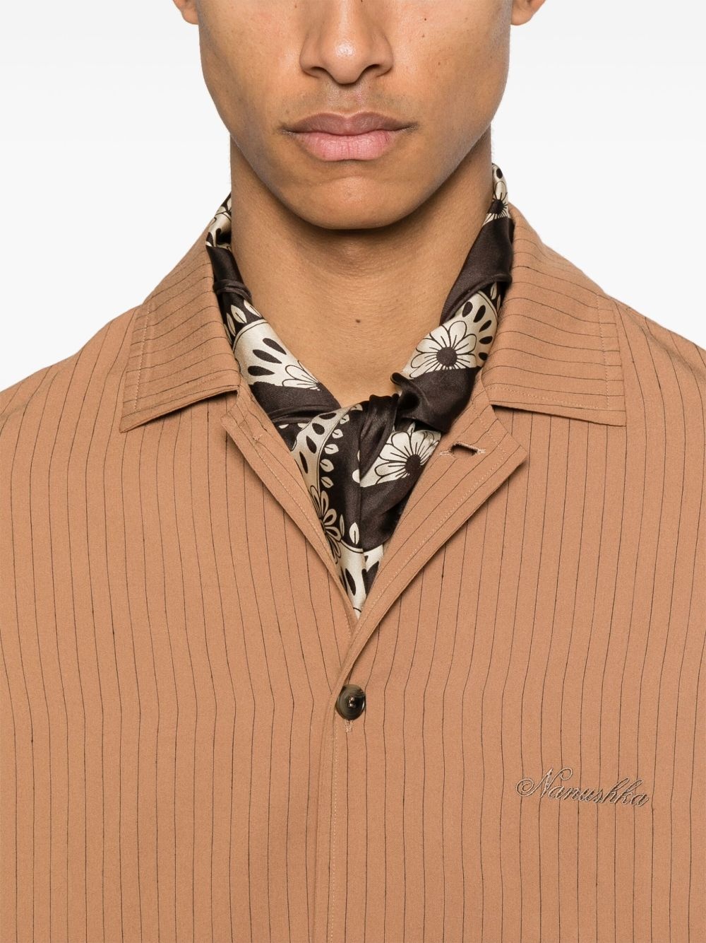 pinstriped shirt - 5