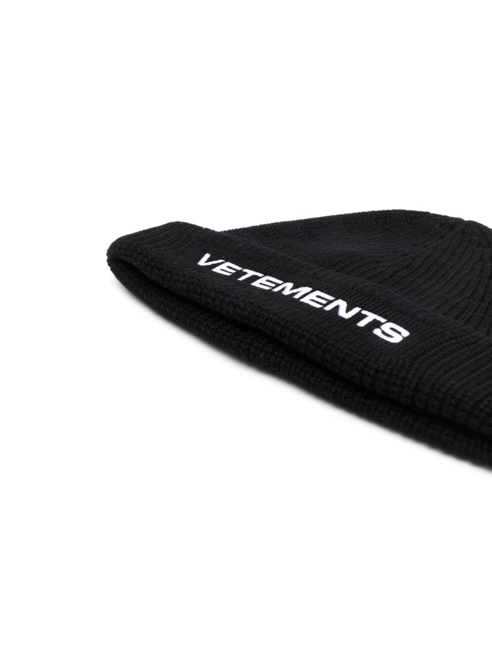 logo-embroidered merino beanie - 2