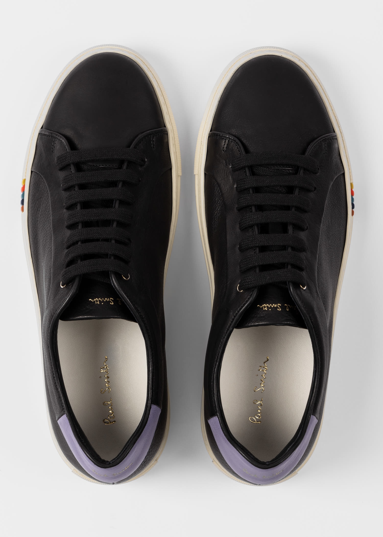 'Basso' Trainers With Purple Trim - 5