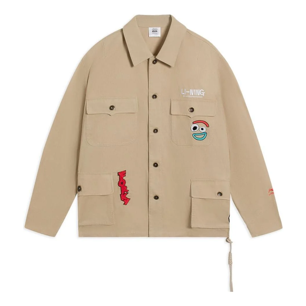 Li-Ning x Disney Toy Story Graphic Woven Jacket 'Khaki' AFDS457-2 - 1