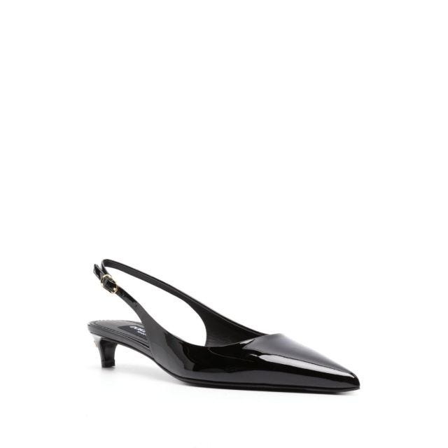 40mm patent slingback pumps - 2