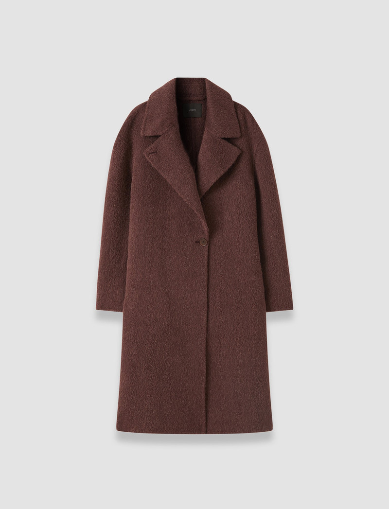 Yves Brushed Double Face Alpaca Coat 1
