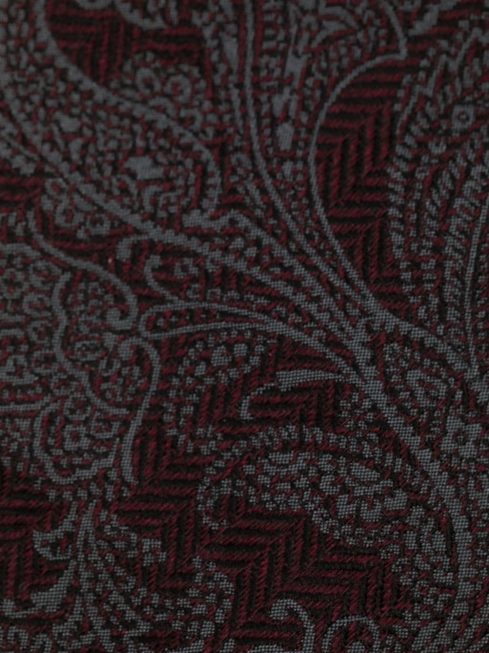 paisley-design silk tie - 2