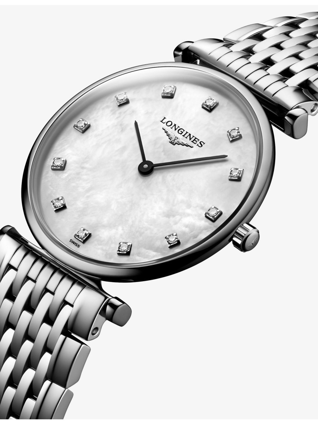 La Grande Classique Mother-Of-Pearl Stainless-Steel And 0.081ct Diamond Quartz Watch - 3
