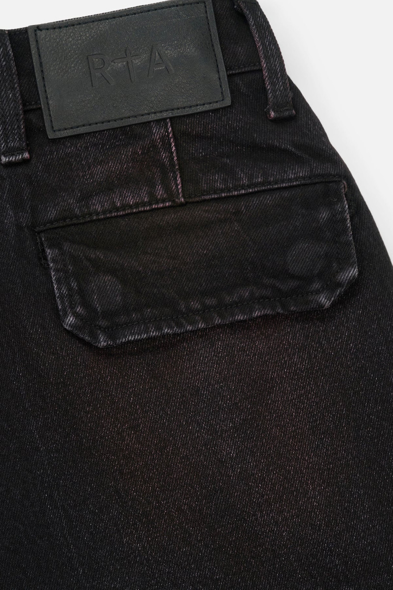 RYAN WIDE LEG CARPENTER JEAN | BLACK RED GLOW 5