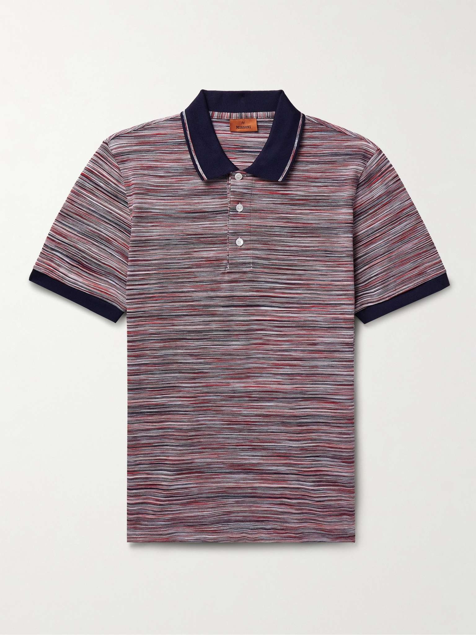 Space-Dyed Cotton-Piqué Polo Shirt - 1