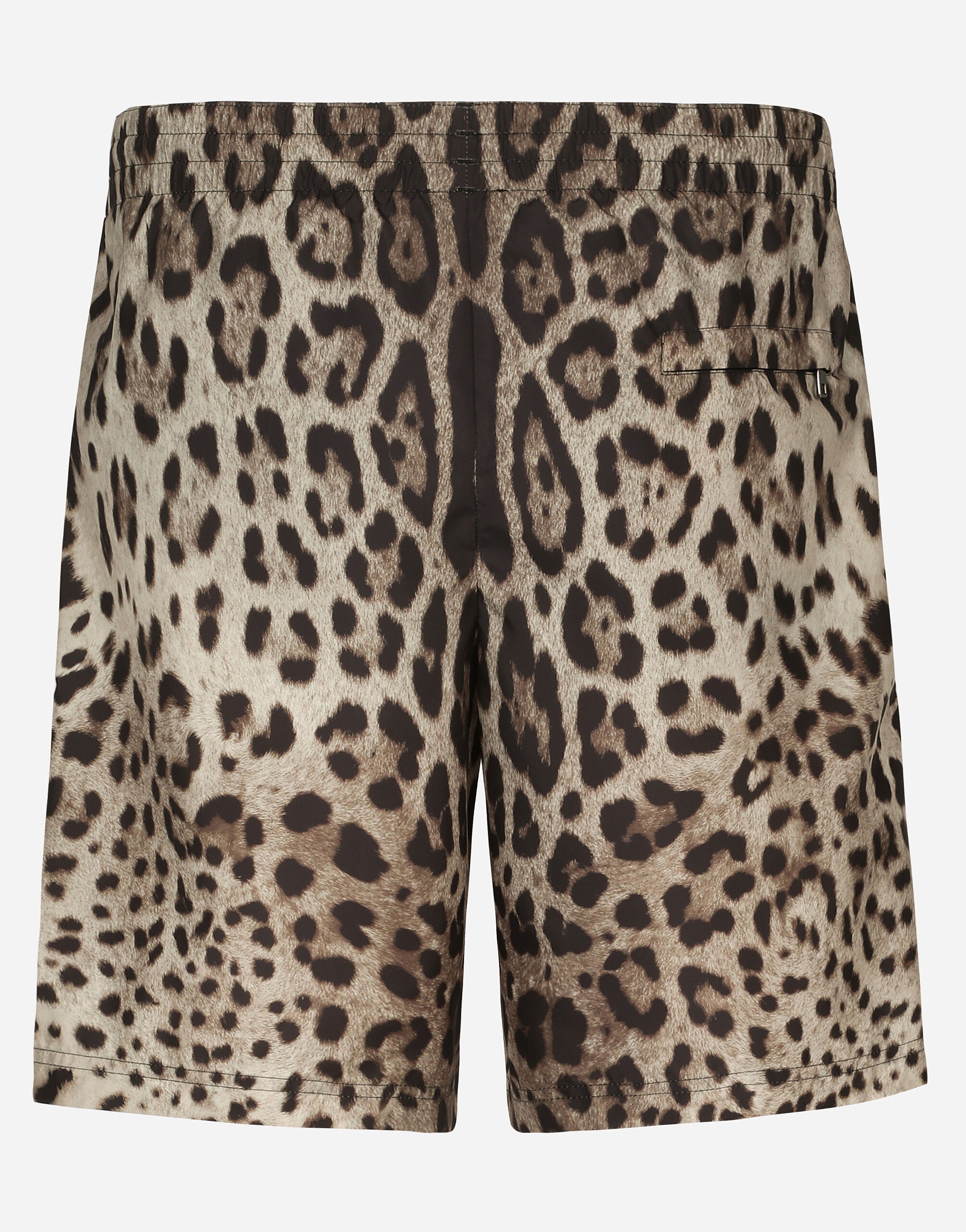Mid-length swim trunks with leopard print - 2