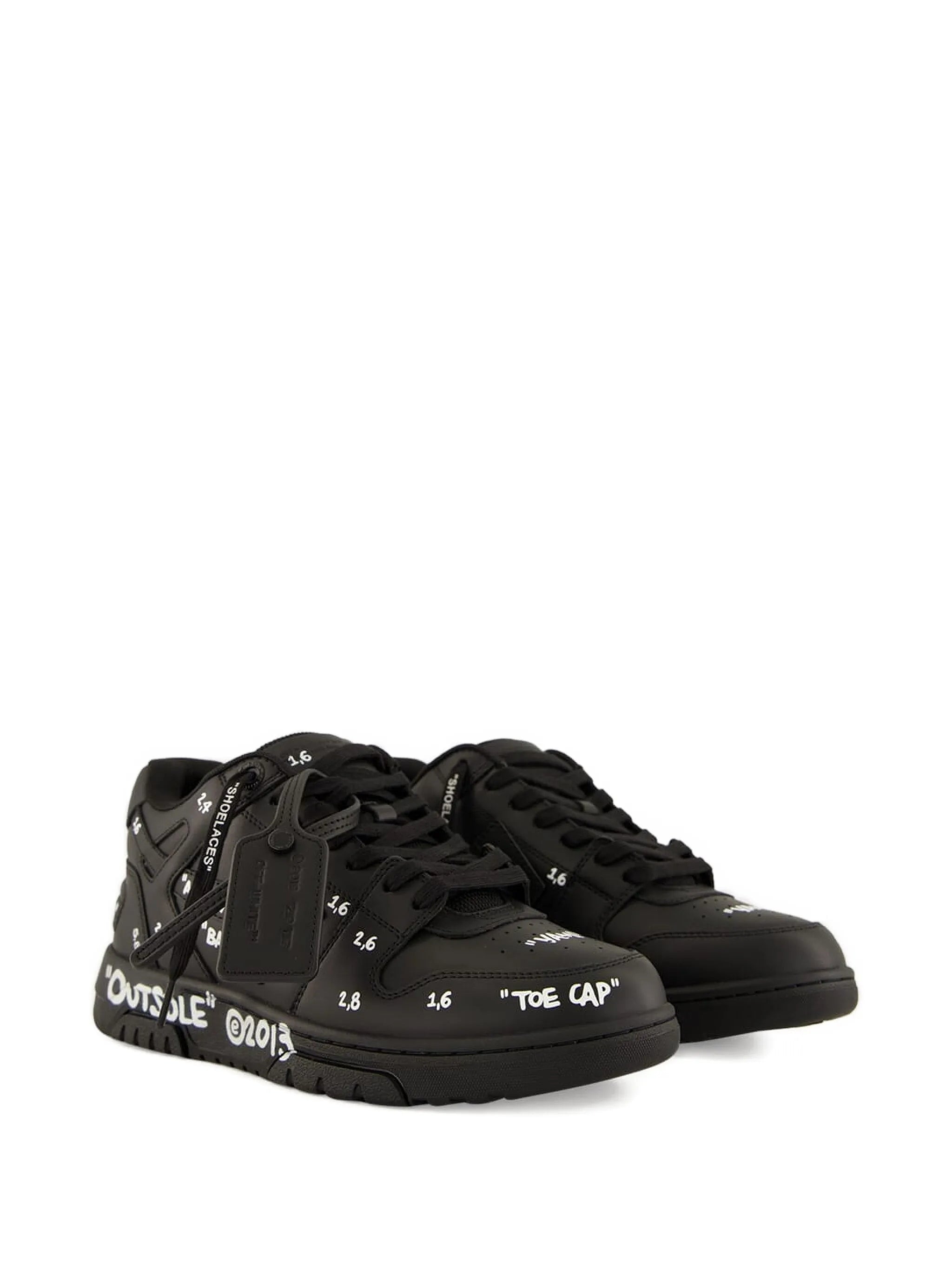 Off-white Out Of Office Leather Sneakers - 4