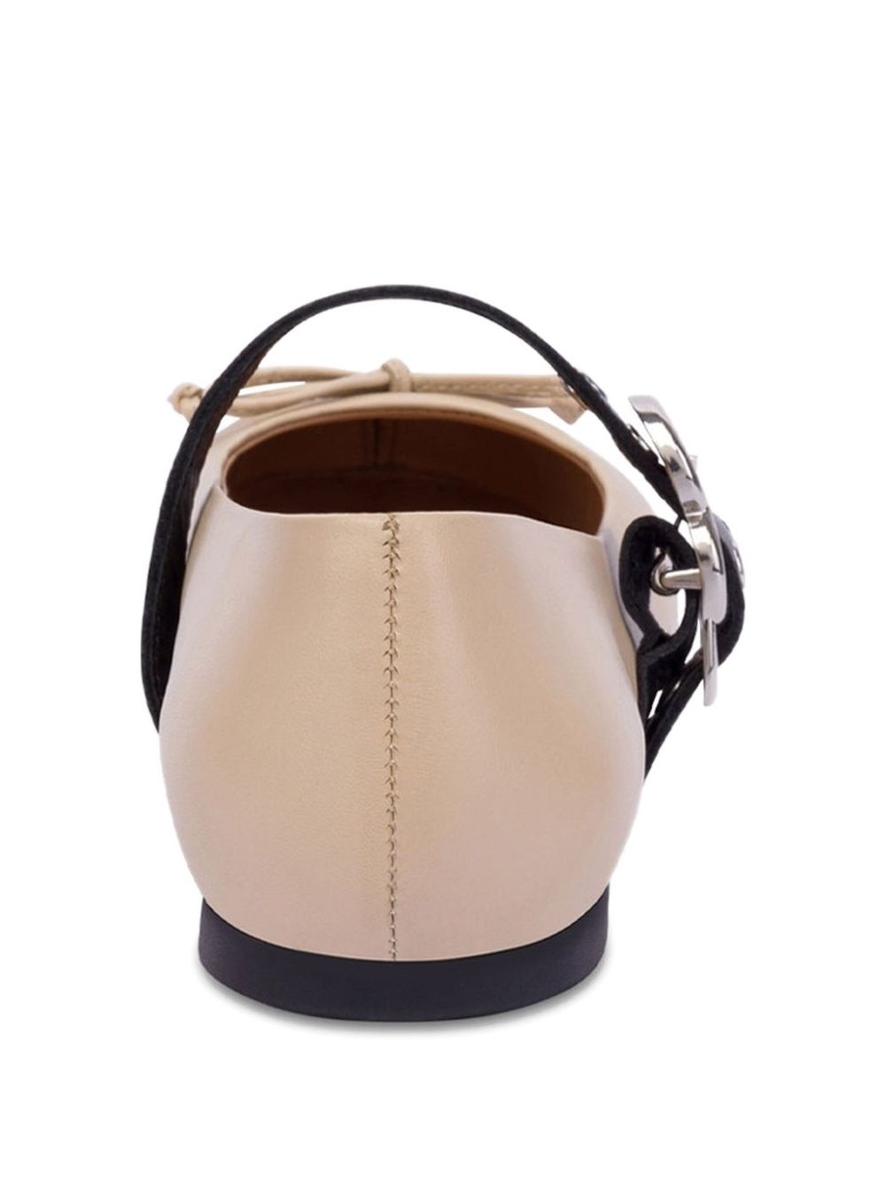 leather ballerina shoes - 3
