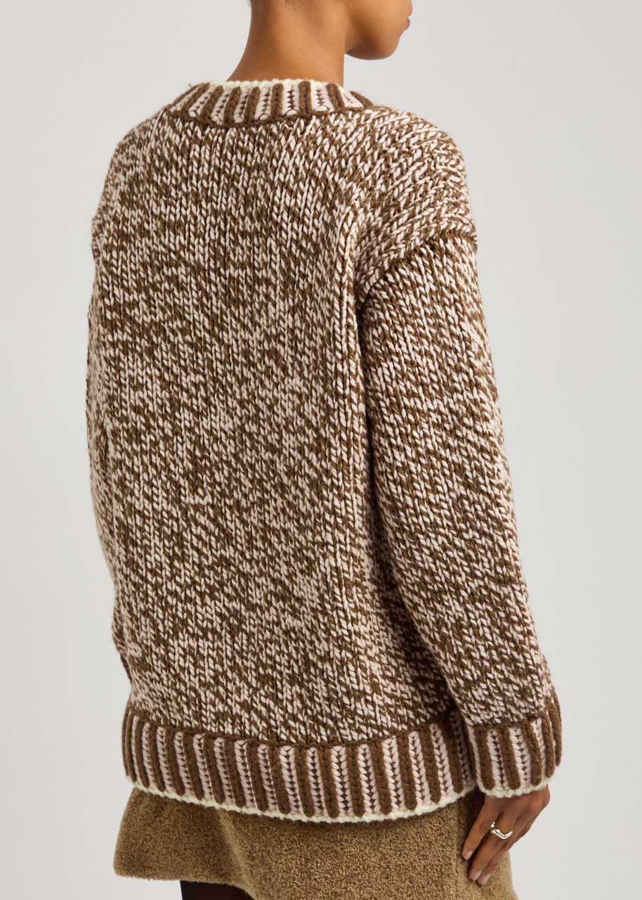 Ribbed wool-blend jumper - 3