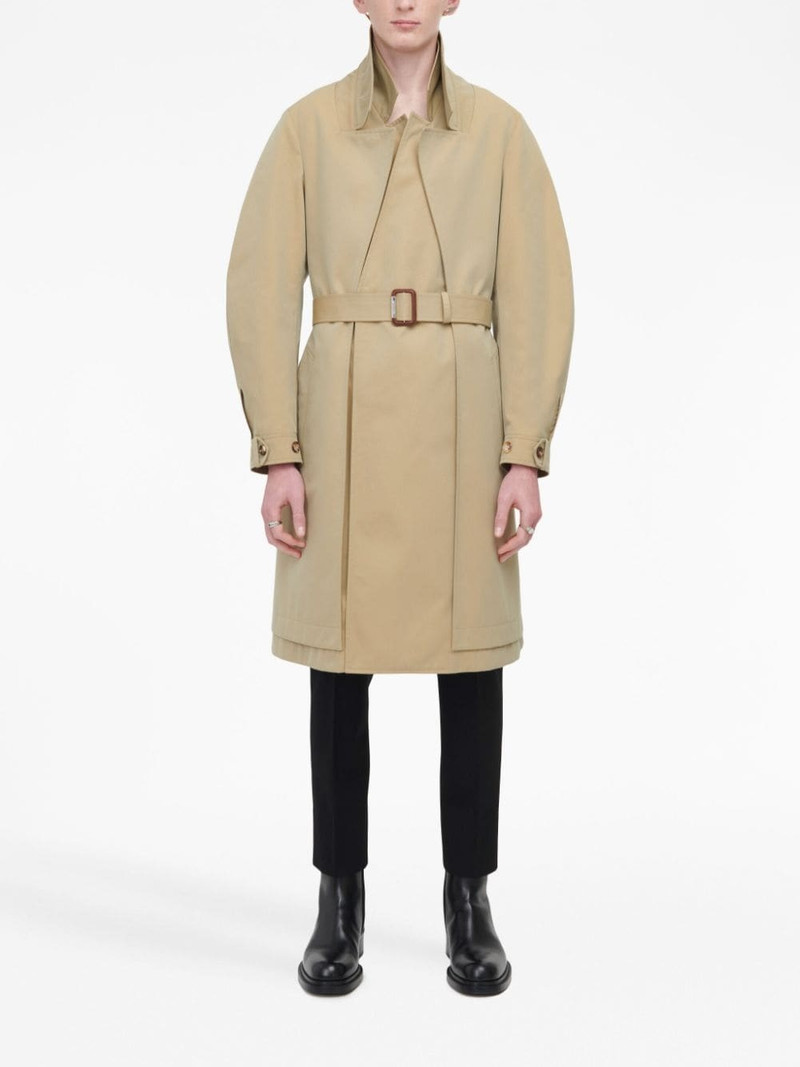 Alexander McQueen reconstructed layered trench coat outlook