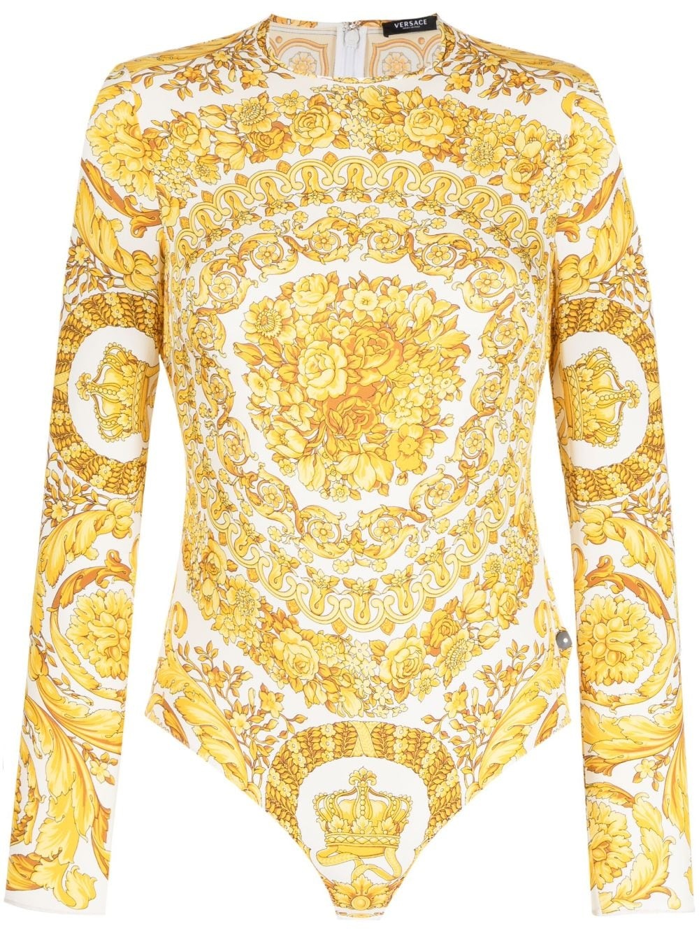 Barocco-print  bodysuit - 1