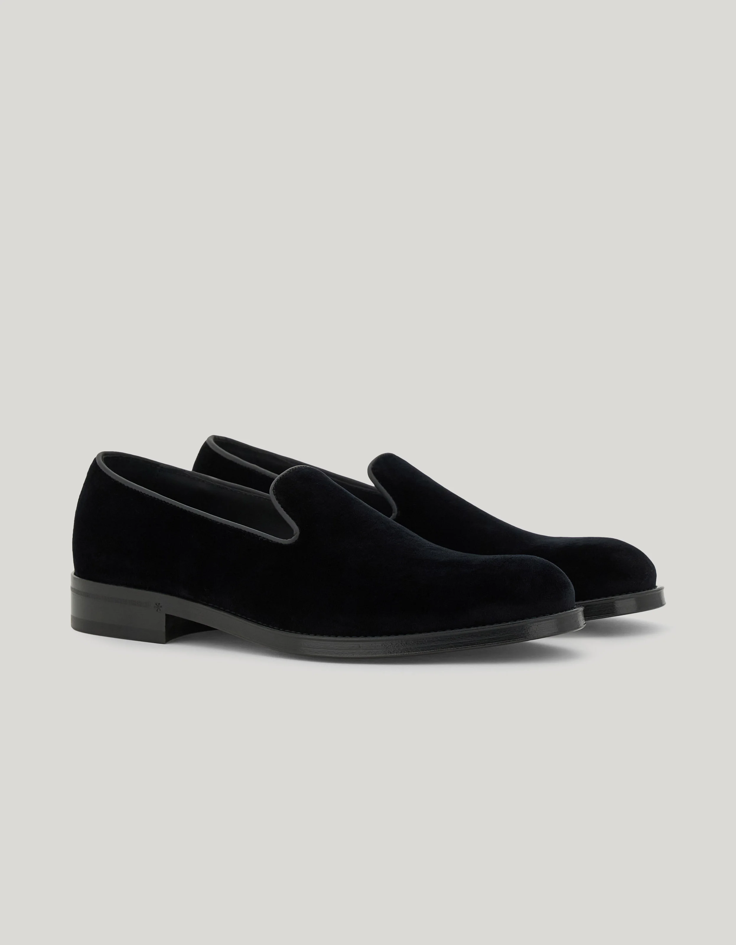 BLACK VELVET SLIP-ONS - 1