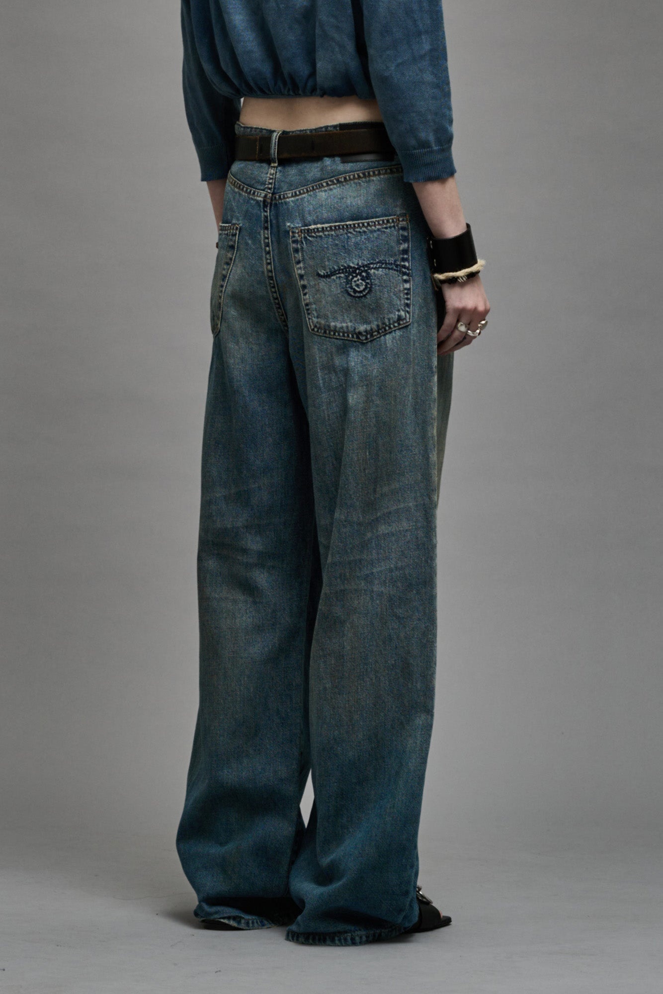 DAMON PLEATED WIDE LEG - WEBER LINEN INDIGO - 6