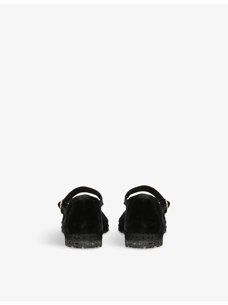 FLABELUS Antonia single-strap cotton Mary Jane flats outlook