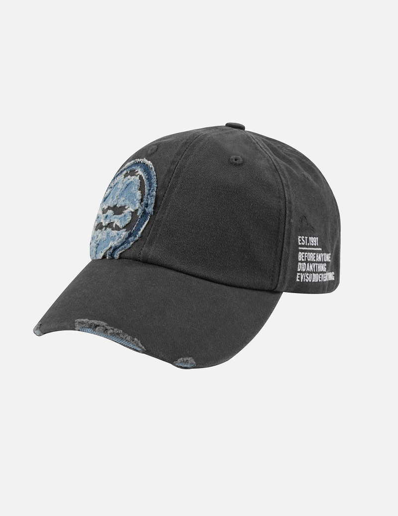 EMBROIDERY AND DISTRESSED EFFECT CAP 1