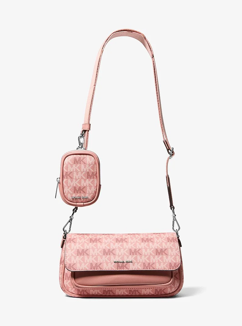 Jet Set Travel Small Signature Logo Crossbody Bag With Pouch - 1