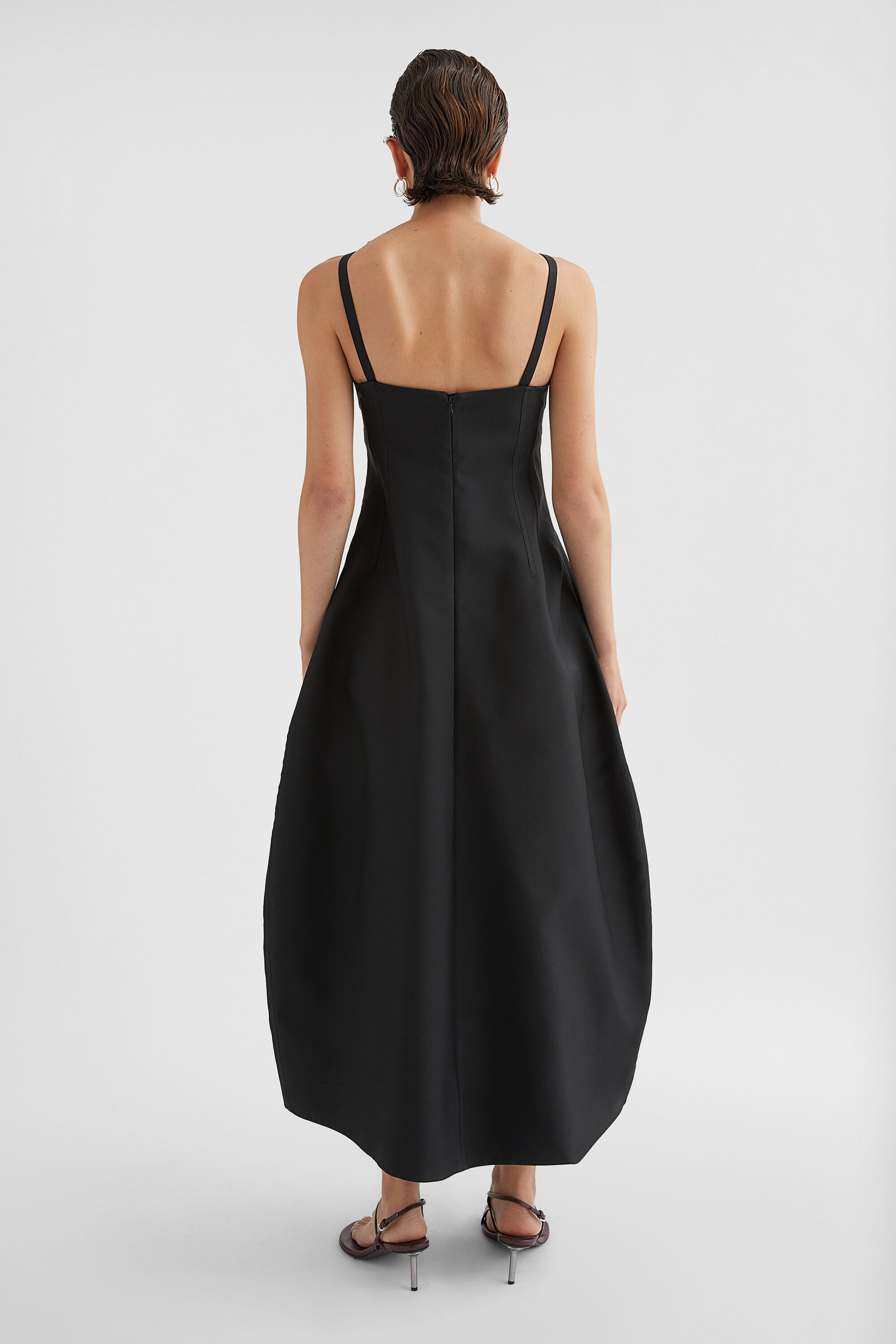 Techno Gabardine Bustier Dress - 3