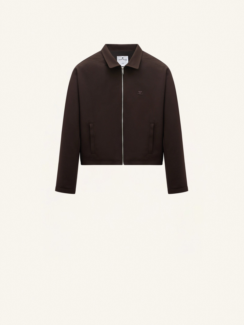 RETRO TWILL ZIPPED BOMBER JACKET 1