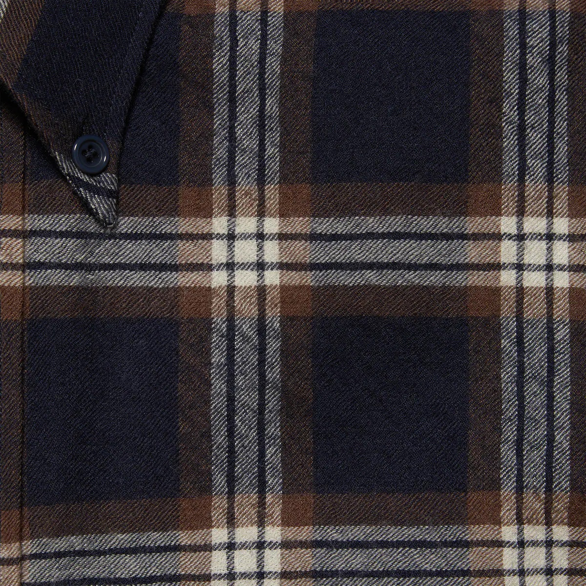 Check wool shirt with Interlocking G - 6